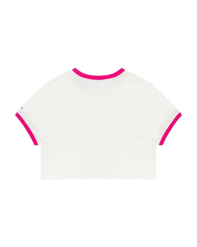 T Shirts Bape Heart cropped Blanche Femme | ZGX-27248835